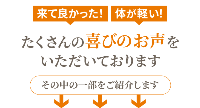 ご利用者様の声を多数いただいております