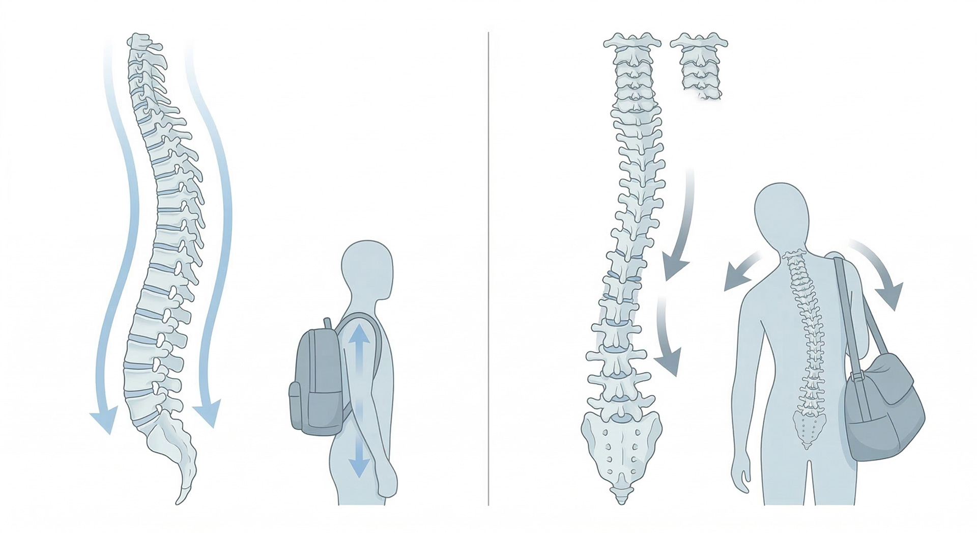 バッグの持ち方で腰痛に？体のメカニズムと改善方法をわかりやすく解