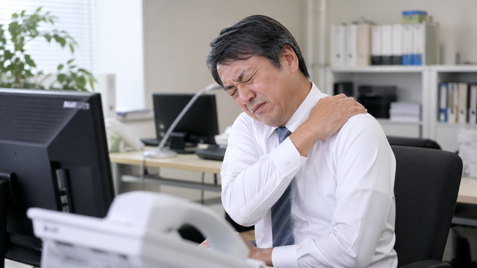 秋津　肩こり　ガチガチ01