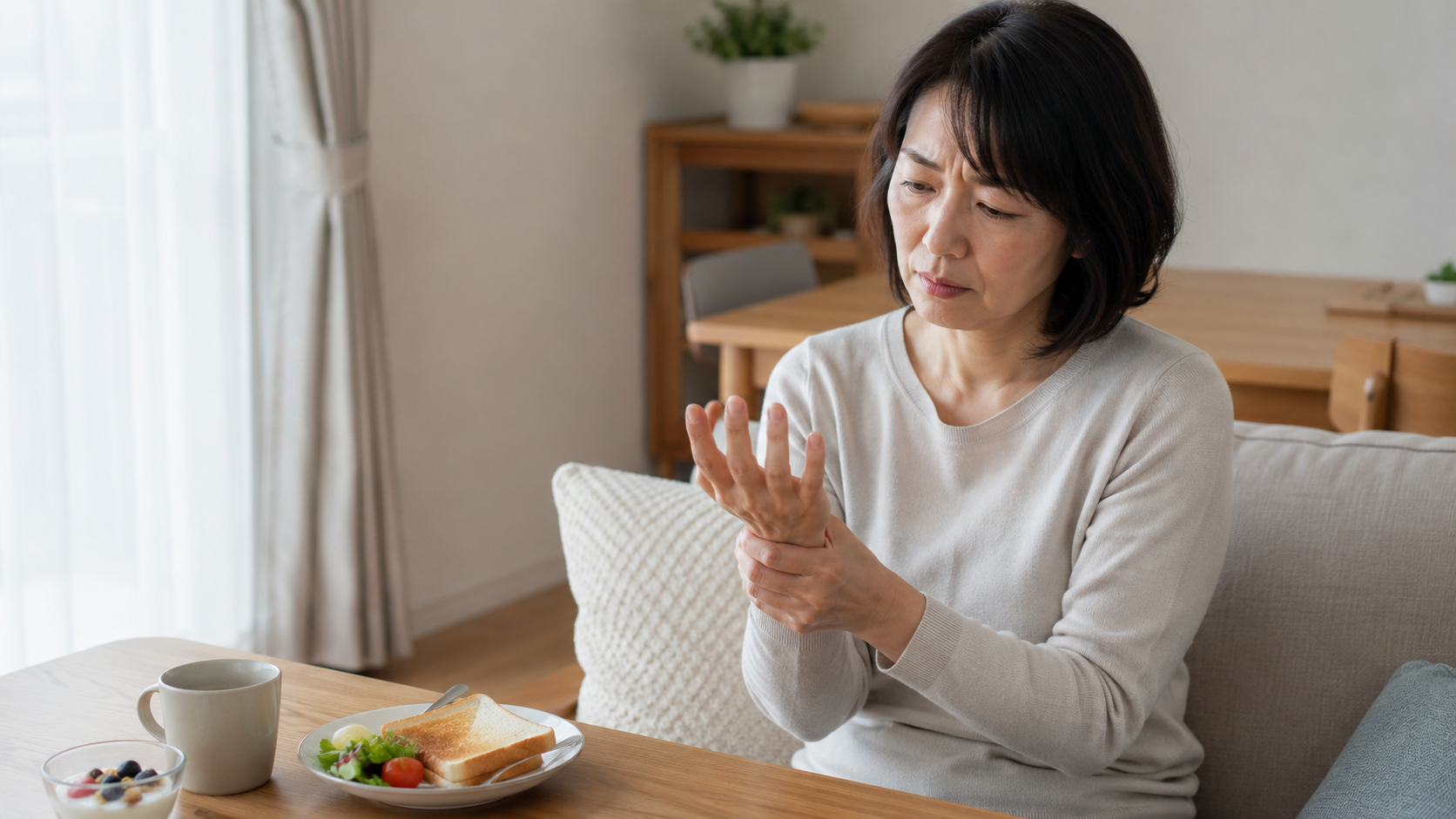 手足のしびれ　食欲不振01
